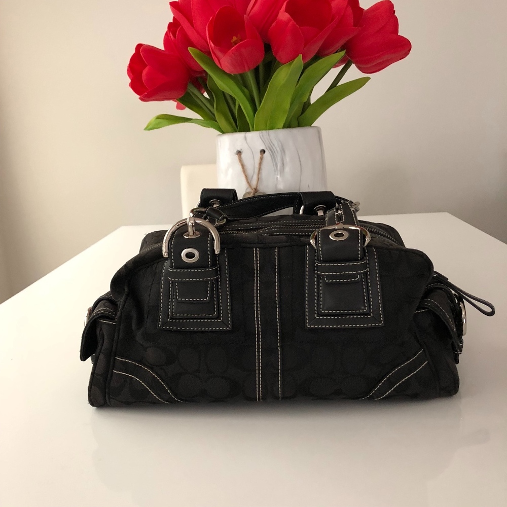Black Signature Coach Bag